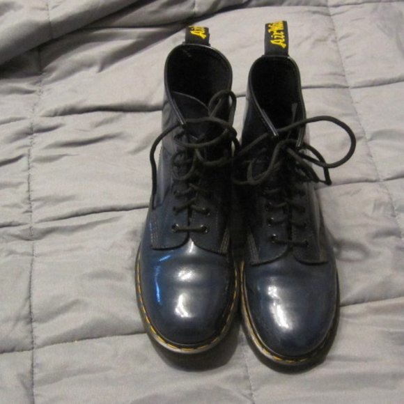 navy blue doc martens